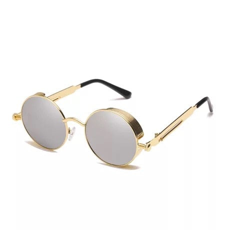 Round Retro Cool Shades. "Rodeo Rider" Sunglasses. Polarized lens. WickedYo